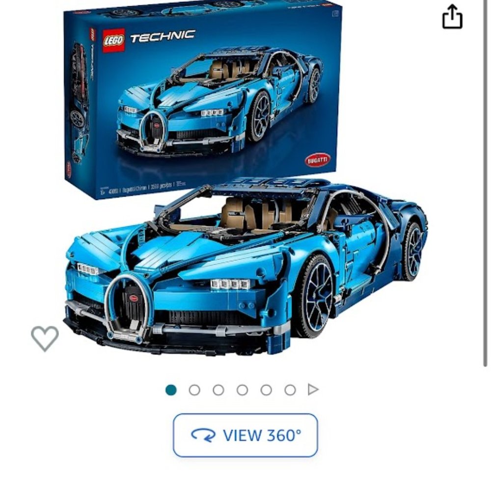 New and unopened LEGO Technic Bugatti with LED lights kit included!